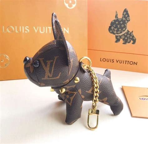 louis vuitton dog charm keychain|authentic louis vuitton key chains.